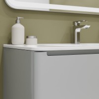 Тумба с раковиной Iddis Edifice EDI10L0i95K, 100 см, подвесная, светло-серый