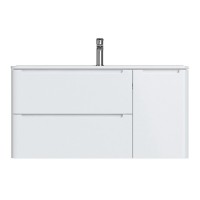 Тумба с раковиной Iddis Edifice 100 EDI10W1i95K подвесная, белая