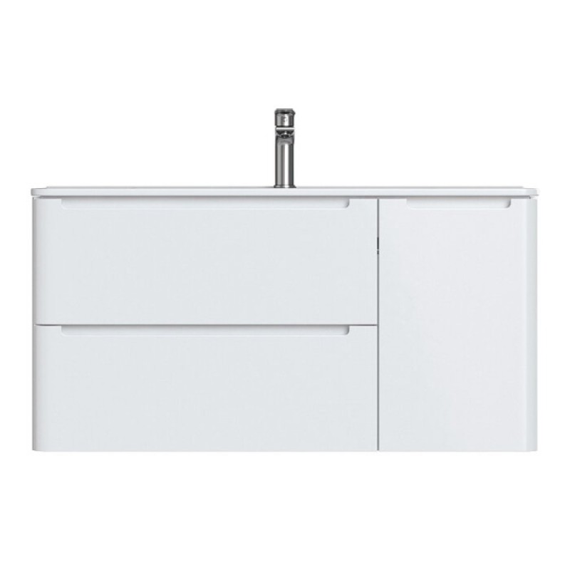 Тумба с раковиной Iddis Edifice 100 EDI10W1i95K подвесная, белая