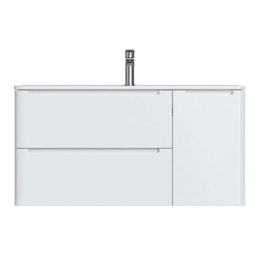 Тумба с раковиной Iddis Edifice 100 EDI10W1i95K подвесная, белая