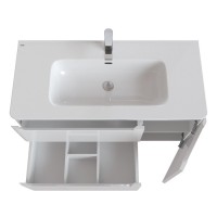 Тумба с раковиной Iddis Edifice 100 EDI10W1i95K подвесная, белая