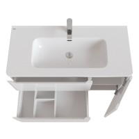Тумба с раковиной Iddis Edifice 100 EDI10W1i95K подвесная, белая