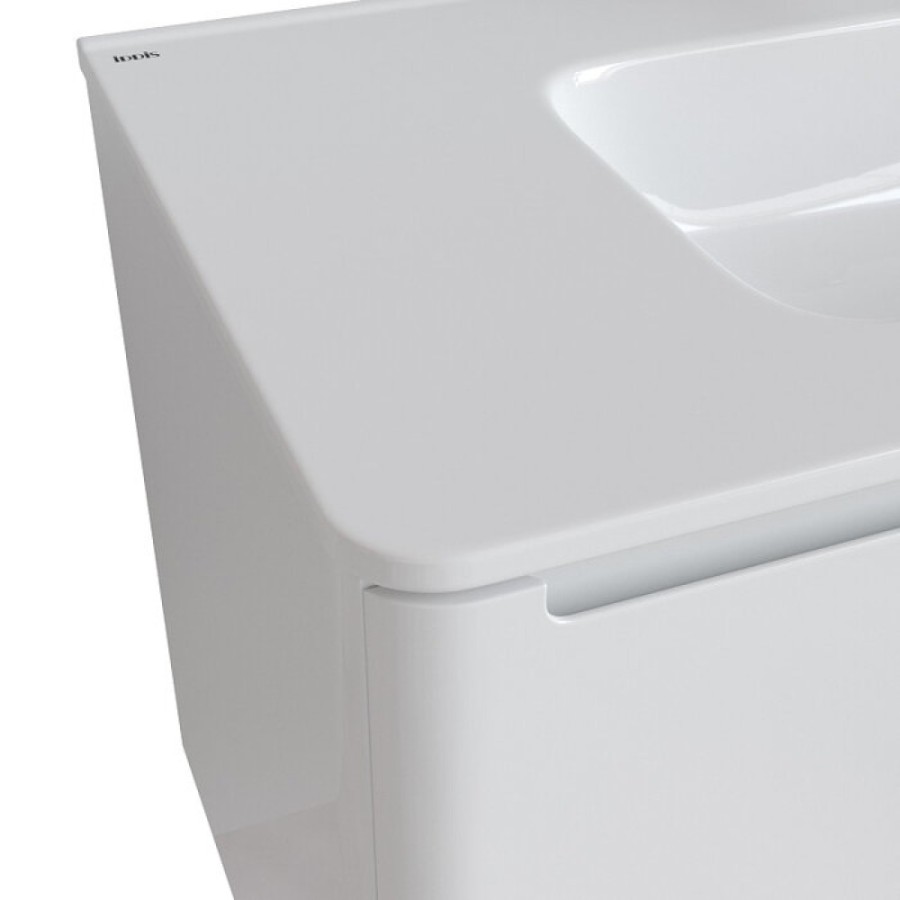Тумба с раковиной Iddis Edifice 100 EDI10W1i95K подвесная, белая