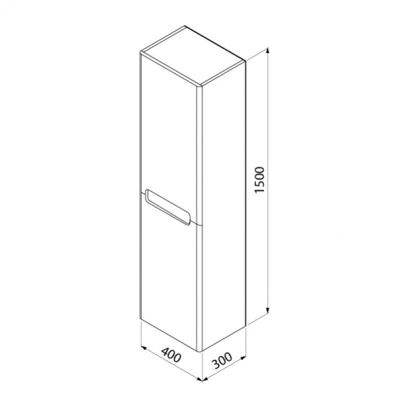 Пенал Iddis Edifice подвесной EDI40W0i97 40 см белый