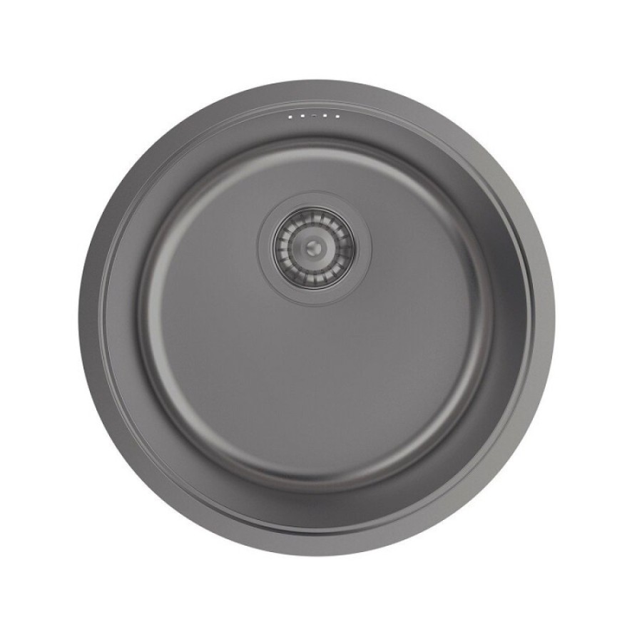 Кухонная мойка Iddis Edifice EDI42G0i77, 42.5 см, нержавеющая сталь, графит матовый