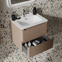 Тумба с раковиной Iddis Edifice EDI60C0i95K, 60 см, подвесная, капучино