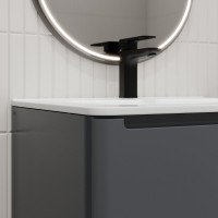 Тумба с раковиной Iddis Edifice EDI60D0i95K, 60 см, подвесная, темно-серый