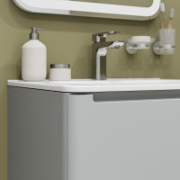 Тумба с раковиной Iddis Edifice EDI60L0i95K, 60 см, подвесная, светло-серый