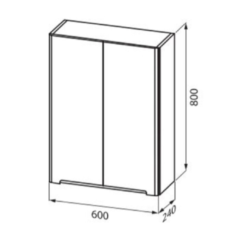 Шкаф Iddis Edifice EDI60W0i97, 60 см, подвесной, белый