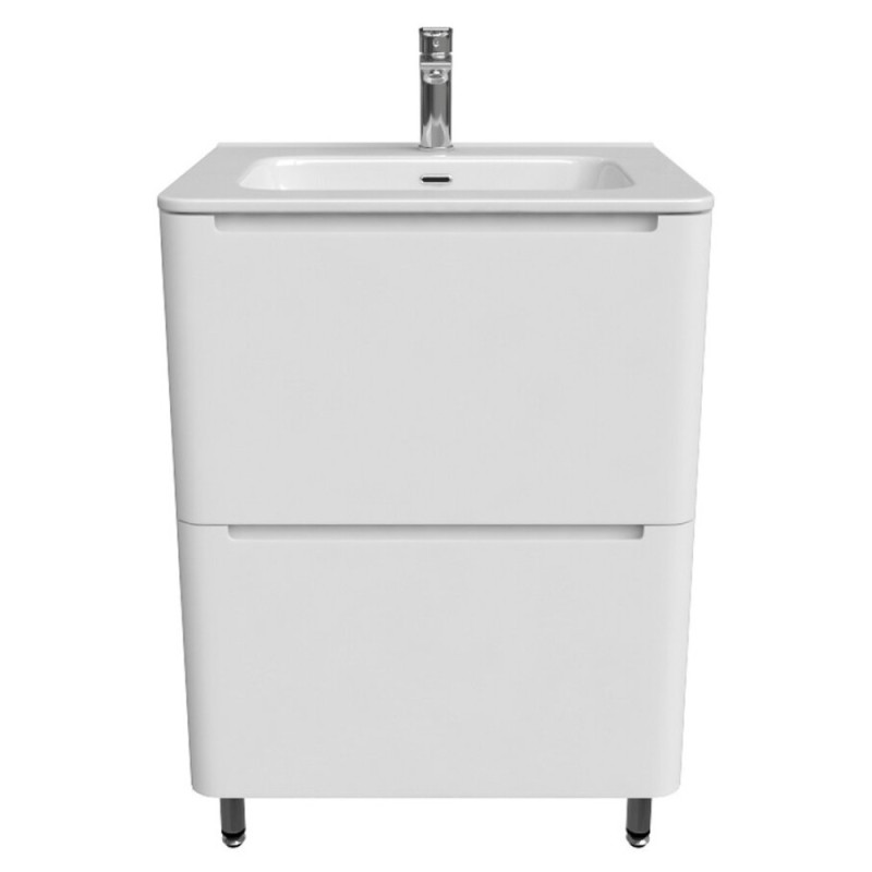 Тумба с раковиной Iddis Edifice 60 см подвесная, 2 ящика, белый, EDI60WFi95K