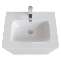 Тумба с раковиной Iddis Edifice 60 см подвесная, 2 ящика, белый, EDI60WFi95K
