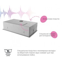 Мойка кухонная Iddis Edifice EDI74G0i77 74 см, 1 чаша, графит