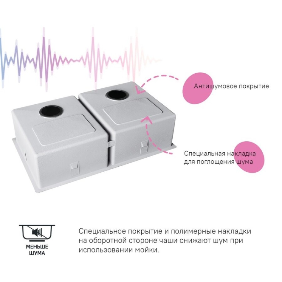 Мойка кухонная Iddis Edifice EDI75B2i77 74.5 см, 2 чаши, золото матовое