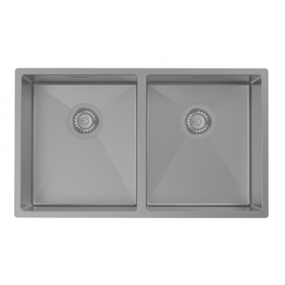 Мойка кухонная Iddis Edifice EDI75G2i77 74.5 см, 2 чаши, графит