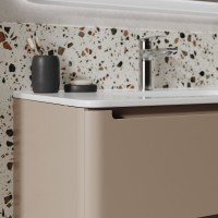 Тумба с раковиной Iddis Edifice EDI80C0i95K, 80 см, подвесная, капучино