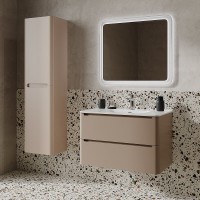 Тумба с раковиной Iddis Edifice EDI80C0i95K, 80 см, подвесная, капучино