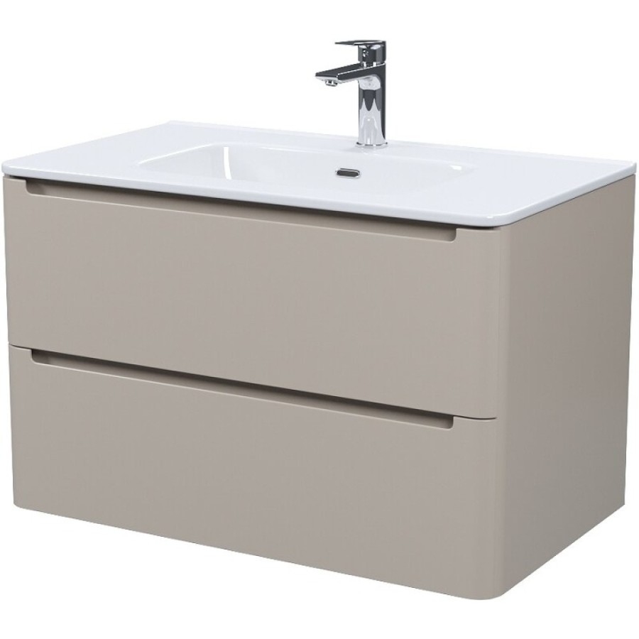 Тумба с раковиной Iddis Edifice EDI80C0i95K, 80 см, подвесная, капучино