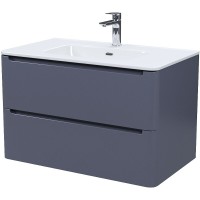 Тумба с раковиной Iddis Edifice EDI80D0i95K, 80 см, подвесная, темно-серый