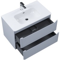 Тумба с раковиной Iddis Edifice EDI80L0i95K, 80 см, подвесная, светло-серый