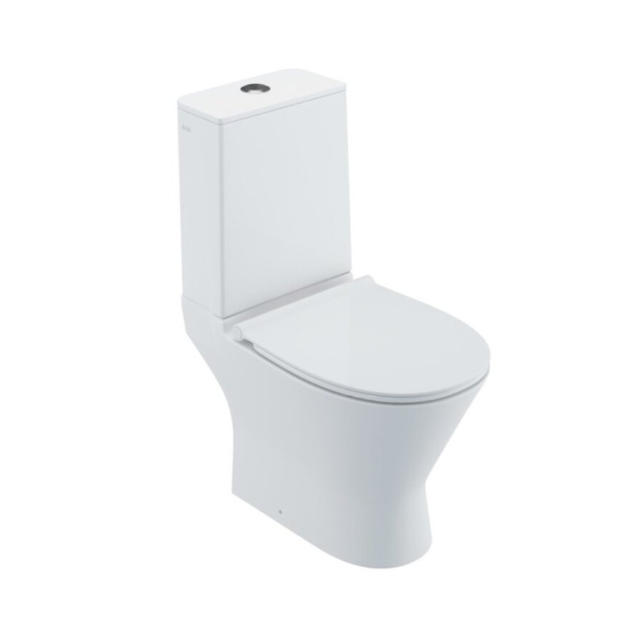 Напольный унитаз Iddis Edifice Rimless EDIRDSEi24 37.3 x 66.6 x 81.4 см, безободковый, с сиденьем Soft Close