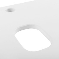 Столешница BelBagno 120 см, МДФ, цвет Bianco Lucido, левая/правая, EK-120-AS-BL-L/EK-120-AS-BL-R