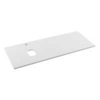 Столешница BelBagno 120 см, МДФ, цвет Bianco Lucido, левая/правая, EK-120-AS-BL-L/EK-120-AS-BL-R