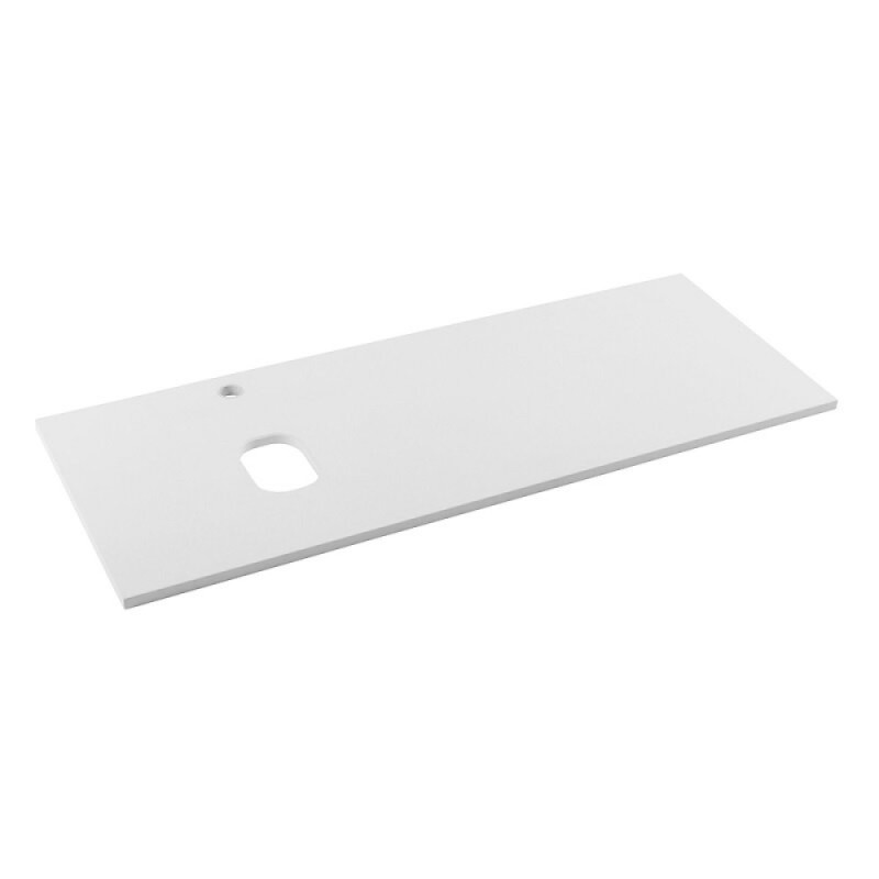 Столешница BelBagno 120 см, МДФ, цвет Bianco Lucido, левая/правая, EK-120-AS-BL-L/EK-120-AS-BL-R