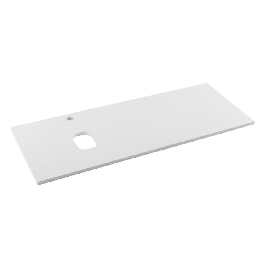 Столешница BelBagno 120 см, МДФ, цвет Bianco Lucido, левая/правая, EK-120-AS-BL-L/EK-120-AS-BL-R