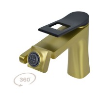 Смеситель для раковины Bronze de Luxe Element EL02XGB, матовое золото
