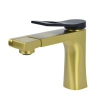 Смеситель для раковины Bronze de Luxe Element EL02XGB, матовое золото