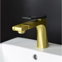 Смеситель для раковины Bronze de Luxe Element EL02XGB, матовое золото