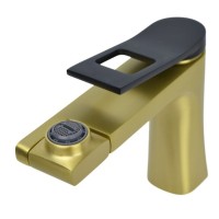 Смеситель для раковины Bronze de Luxe Element EL02XGB, матовое золото