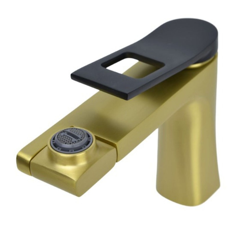 Смеситель для раковины Bronze de Luxe Element EL02XGB, матовое золото