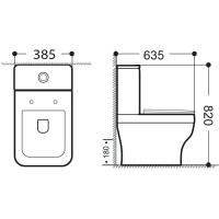 Унитаз-компакт безободковый Aquanet Elegant C1 LX-2914 243546, Elegant C1/273787, крышка микролифт, цвет белый
