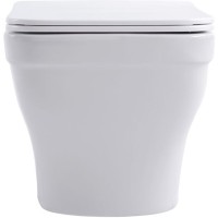 Подвесной безободковый унитаз Aquanet Elegant W 280960, крышка микролифт, цвет белый