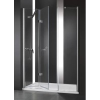 Душевая дверь Cezares Elena-W-45/45-C-Cr, 90 см, стекло прозрачное, профиль хром