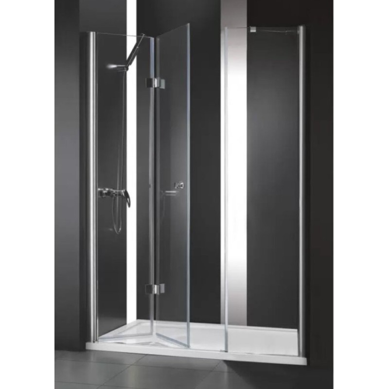 Душевая дверь Cezares Elena-W-45/45-C-Cr, 90 см, стекло прозрачное, профиль хром