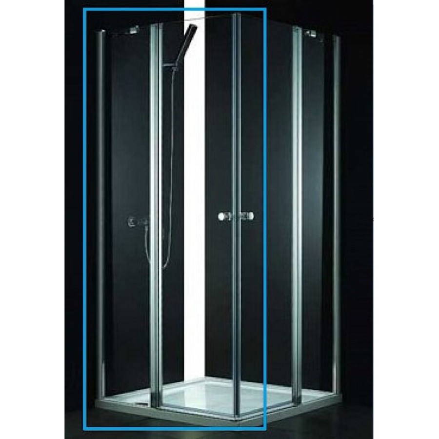 Душевая дверь Cezares Elena-W-60/30-C-Cr, 90 см, стекло прозрачное, профиль хром