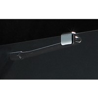 Душевая дверь Cezares Elena 155 см, стекло прозрачное, профиль хром, ELENA-W-B-11-100+60-C-Cr