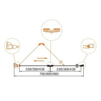 Душевая дверь в нишу Cezares ELENA-W-BS-12-100-C-Cr, 100 см, стекло прозрачное, профиль хром