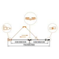 Душевая дверь Cezares Elena 80 см, стекло прозрачное, профиль хром, ELENA-W-BS-12-80-C-Cr
