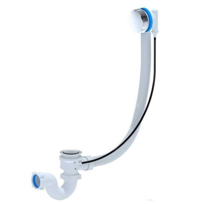 Слив-перелив Aquanet EMS701 187832 полуавтомат с сифоном для ванны, 70 см, хром