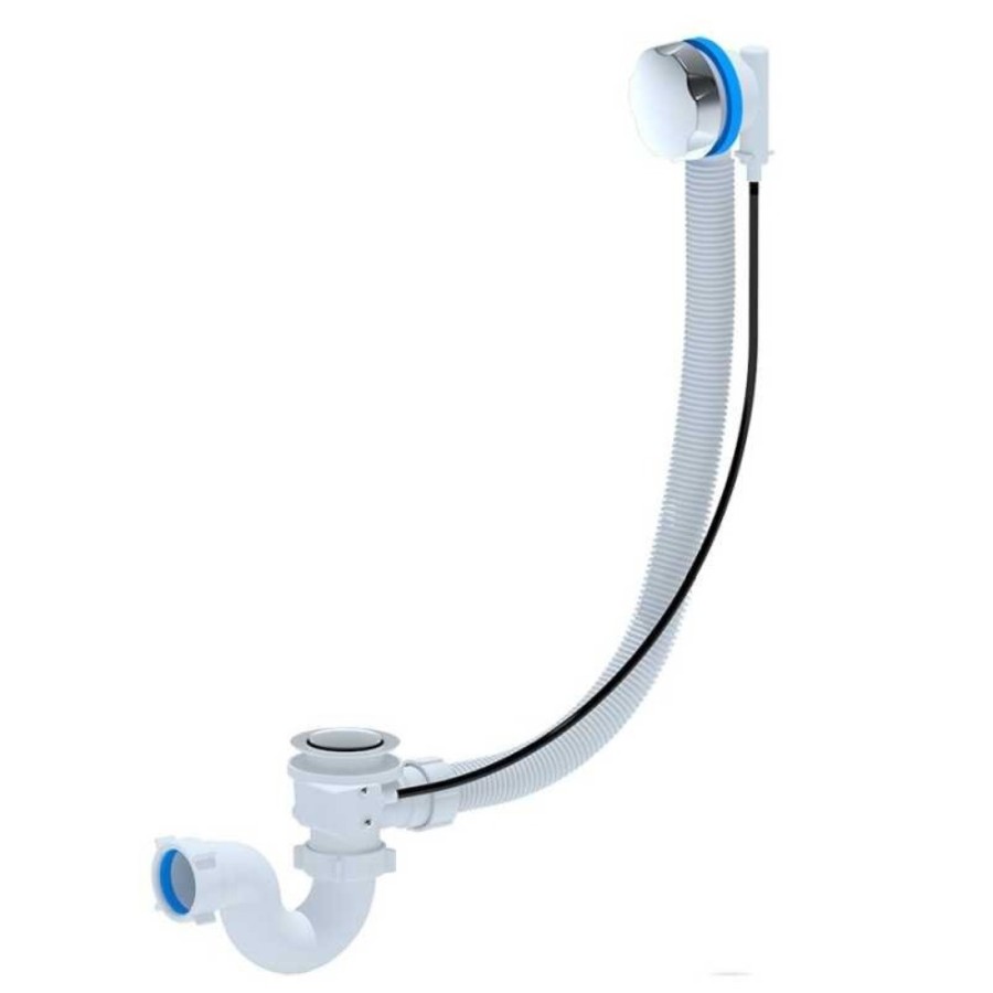 Слив-перелив Aquanet EMS701 187832 полуавтомат с сифоном для ванны, 70 см, хром