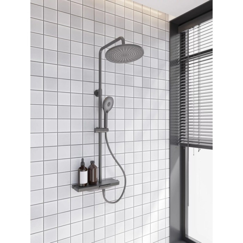 Душевая система Veconi Enna, EN-200-GR-C4, графит