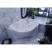 Ванна акриловая Aquatek Эпсилон 150 x 150 см с фронтальным экраном, вклеенный каркас, белая, EPS150-0000066