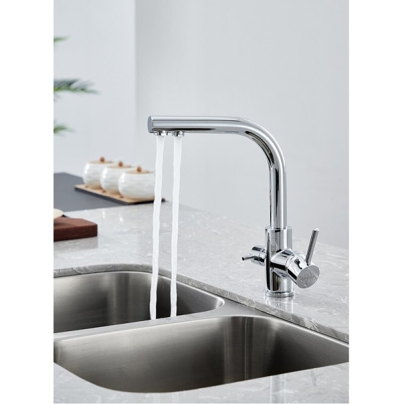 Смеситель Paulmark Essen Es213011-CR, для кухонной мойки под фильтр, цвет хром глянцевый