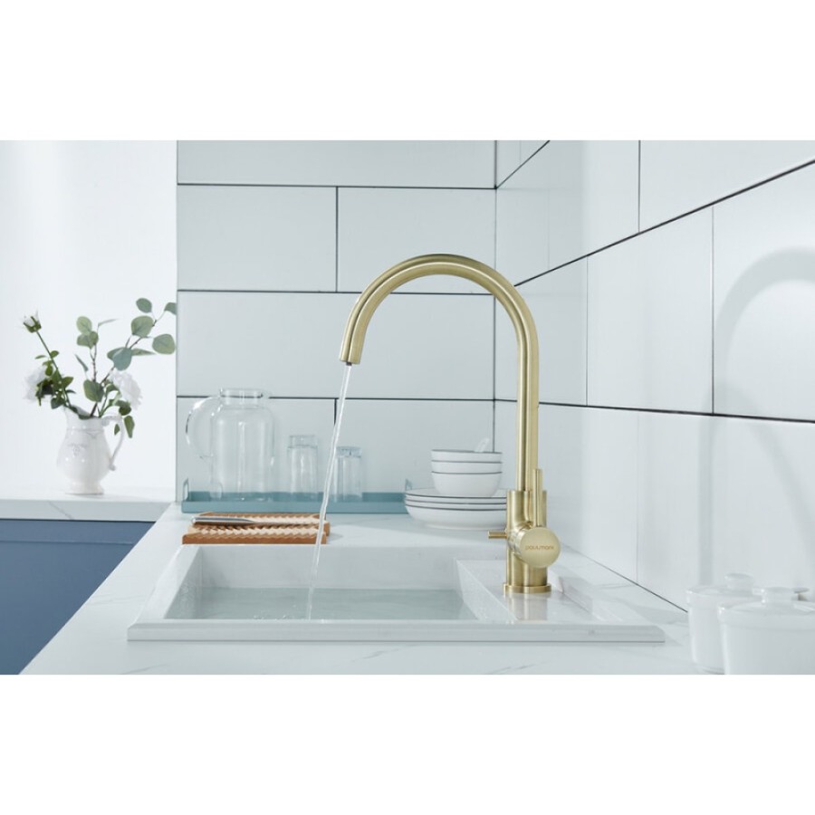 Смеситель Paulmark Essen Es213211-BR для кухонной мойки, с подключением к фильтру, бронза