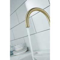 Смеситель Paulmark Essen Es213211-BR для кухонной мойки, с подключением к фильтру, бронза