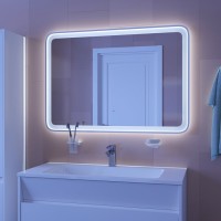 Зеркало Iddis Esper 100 см c подсветкой, белый матовый, ESP1000i98
