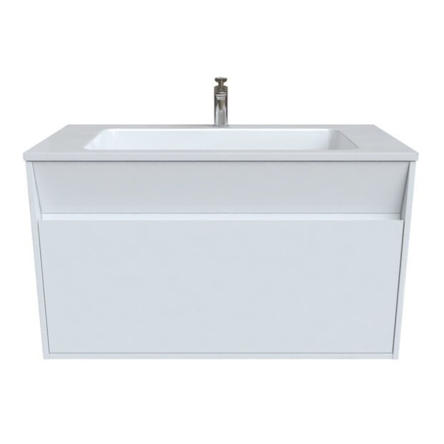 Тумба под раковину Iddis Esper 100 см подвесная, 1 ящик, белый, ESP10W0i95